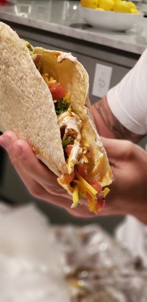 Worlds largest vegan taco at Tacotarian - Southwest LV in Las Vegas