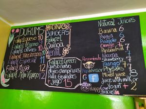 Falafel delicioso at Green Falafel in Cusco