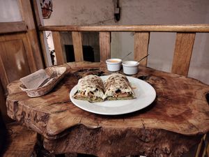 Durum de Olivas at Green Falafel in Cusco