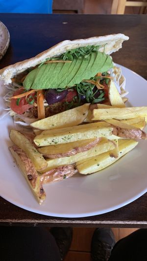   at Green Falafel in Cusco
