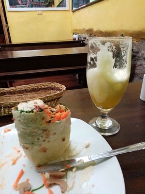 Wonderful little place, run by the lovely Victor, great food at Green Falafel in Cusco