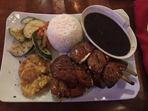Piatto vegan con funghi Portobello  at Cuba's Cookin' in Oranjestad