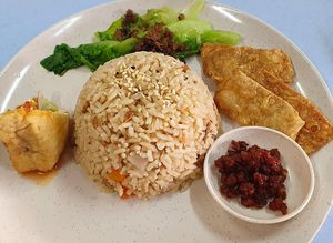 Yam Rice 
Photo credit to Ms Veron Wong at Ru Yi Bao Vege Cafe  in Johor Bahru