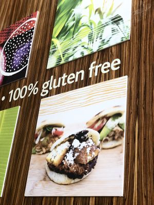Gluten free.  at Pica Pica Arepa Kitchen in San Francisco