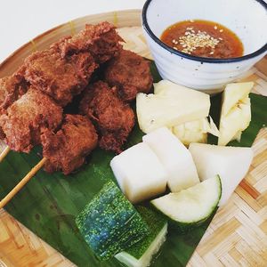 Satay at Kuchabe 古早味 in Malacca