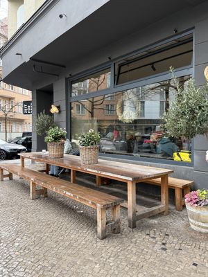 Outdoor seatings  at Zeit für Brot - Charlottenburg in Berlin
