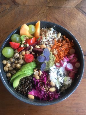 Buddha bowl at L'artigiana in Corsica