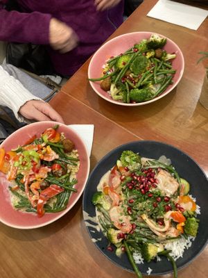 Hier unsere drei Bowles at Esszimmer in Tubingen