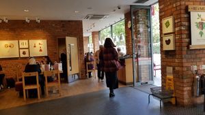 Inside at Pret A Manger - Fulham Palace in South West London