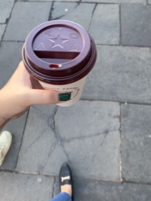 coffee at Pret A Manger - Waverley Station in Edinburgh