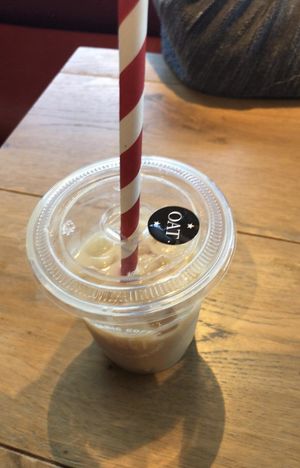 iced latte  at Pret A Manger - Waverley Station in Edinburgh