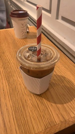 ice latte at Pret A Manger - Waverley Station in Edinburgh