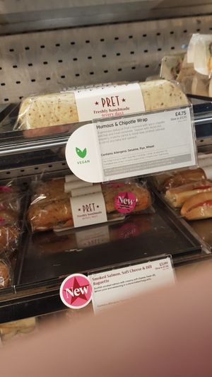 wrap at Pret A Manger - Waverley Station in Edinburgh