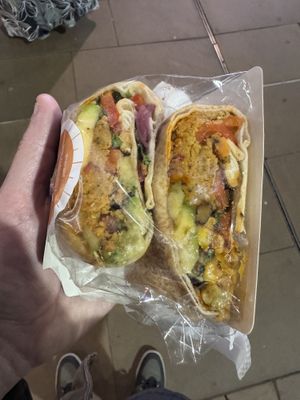 Falafel wrap   at Pret A Manger - Waverley Station in Edinburgh