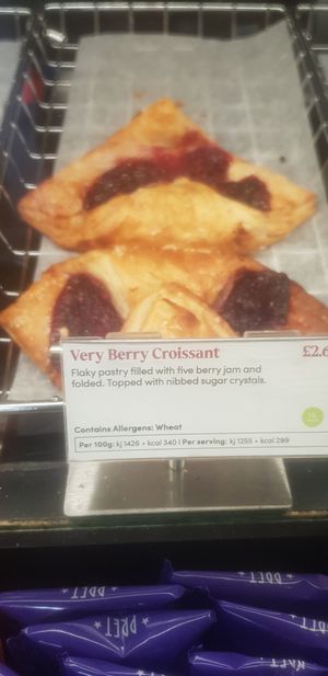 Very berry croissant at Pret A Manger - Castle St in Edinburgh