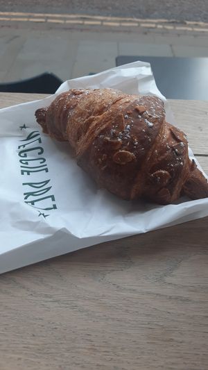 Vegan almond croissant at Pret A Manger- Deansgate in Manchester