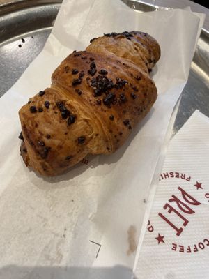Vegan chocolate croissant  at Pret A Manger- Deansgate in Manchester