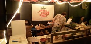 Where they make pizza at Village Pizza in Drumcondra