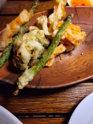 Veggie tempura at Roots Rincon in Rincon