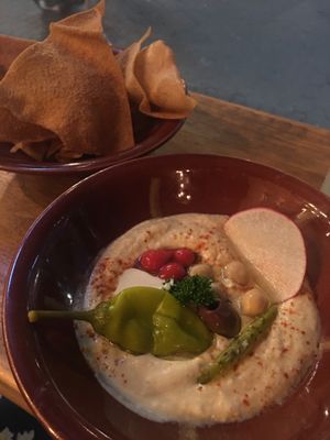 Hummus and chips at Choko - Maybe closed in San Jose