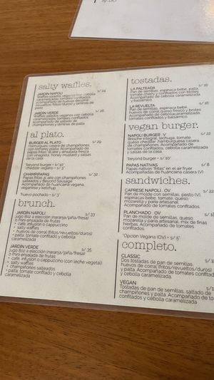 Carta  at Napoli Artisan Gelato  in Lima