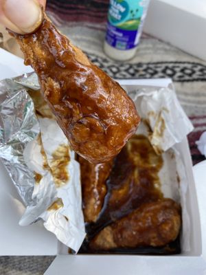 Honey barbecue￼ at B & B Wings & Things in Middletown