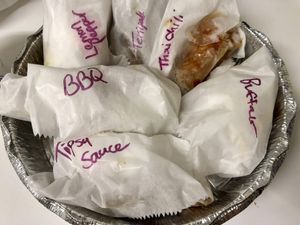 Wrapped individually for freshness. Travels great! at B & B Wings & Things in Middletown