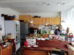 The kitchen at Nal Ildal Wol in Seoul