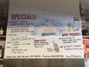 Specials and breakfast at Roll Box in Beijing