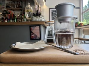 Vietnamese coffee at Roll Box in Beijing