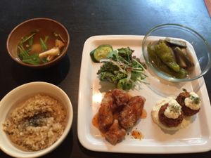 lunch set  at Nagi Shokudo in Kamakura