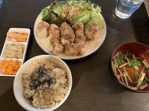 A lunch - friend soy chunks  at Nagi Shokudo in Kamakura