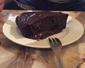 Double chocolate cake  at Nagi Shokudo in Kamakura