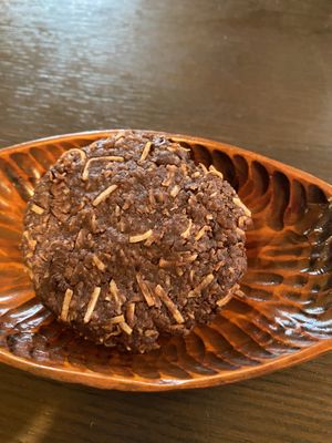 Vegan choco coconut cookie!  at Nagi Shokudo in Kamakura