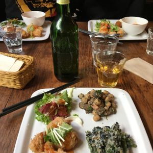 lunch plate at Nagi Shokudo in Kamakura