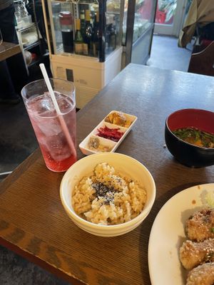 Grape vinegar soda💗 at Nagi Shokudo in Kamakura