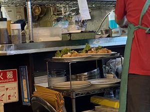 Kitchen closet.  at Nagi Shokudo in Kamakura