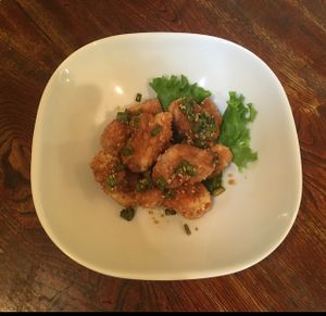 deep friesd soy bean. at Nagi Shokudo in Kamakura