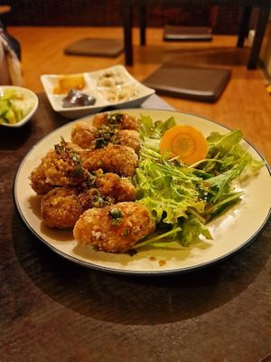 Soy meat fry with Korean soy sauce at Nagi Shokudo in Kamakura