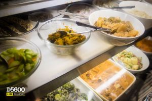 shelf at Nagi Shokudo in Kamakura
