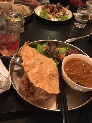 Curry plate at Nagi Shokudo in Kamakura