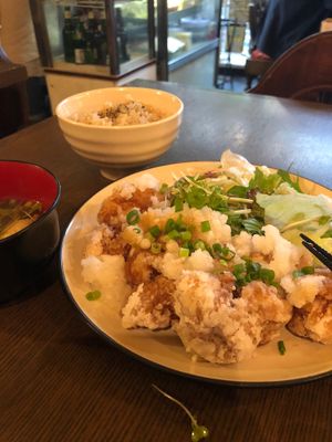 Fried tofu was TERRIFIC! Love it at Nagi Shokudo in Kamakura