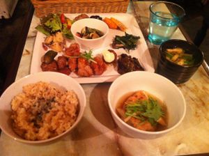 Set meal (dinner) - absolutely delicious at Nagi Shokudo in Kamakura