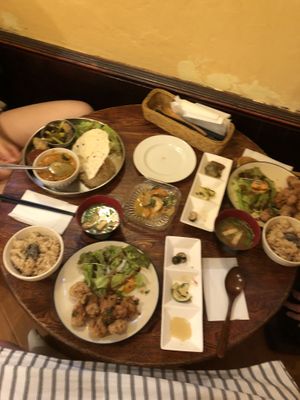 Dinner is served! at Nagi Shokudo in Kamakura