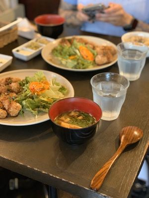 Lunch set at Nagi Shokudo in Kamakura