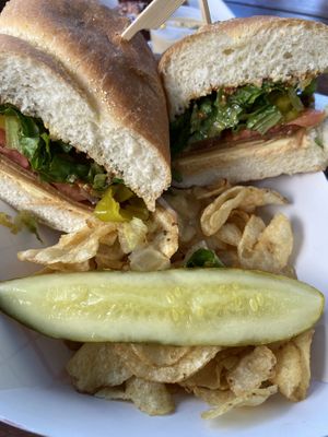 Italian sandwich - very tasty and great portion at The Bye and Bye in Portland