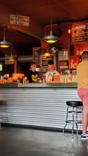 Friendly bar staff. at The Bye and Bye in Portland