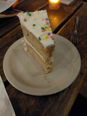 Funfetti cake at The Bye and Bye in Portland