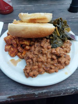 BBQ plate is ridiculous at The Bye and Bye in Portland