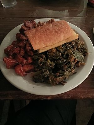 BBQ plate at The Bye and Bye in Portland